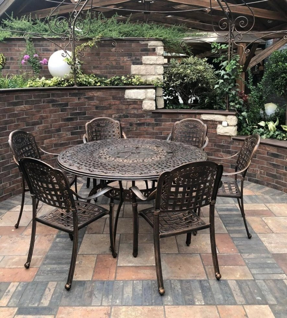 Мебель из литого алюминия Geraldine 6, светло-бежевый