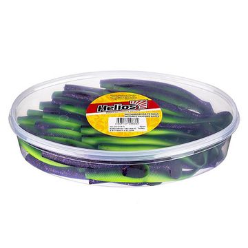 Виброхвост несъедоб. Trofey 5.5'/14см Fio & Lime 50шт. (HS-25-014-N) Helios