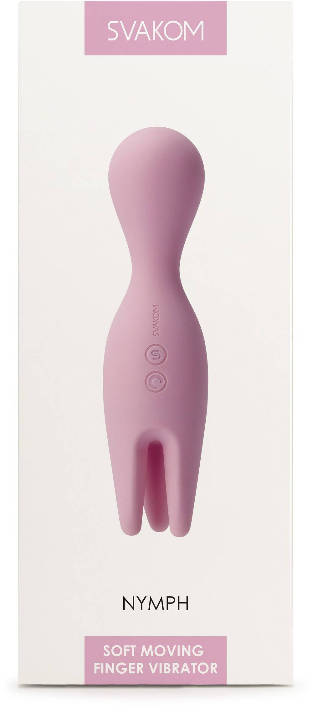 Розовый универсальный вибратор Nymph с подвижными  щупальцами