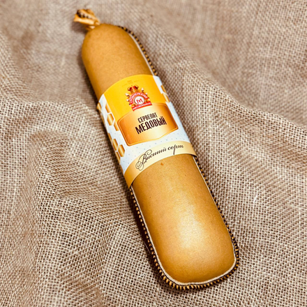 Колбаса варено-копченая, «Сервелат медовый» Гродненский ~600 грамм