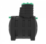 Септик переливной Мультпласт Термит Профи+ 3,0 PR 3000 л. горизонтальный / 1200 л. в сутки / 5-6 чел. / принудительный сброс (1700x1500x2370см;138кг;черный) - арт.555458