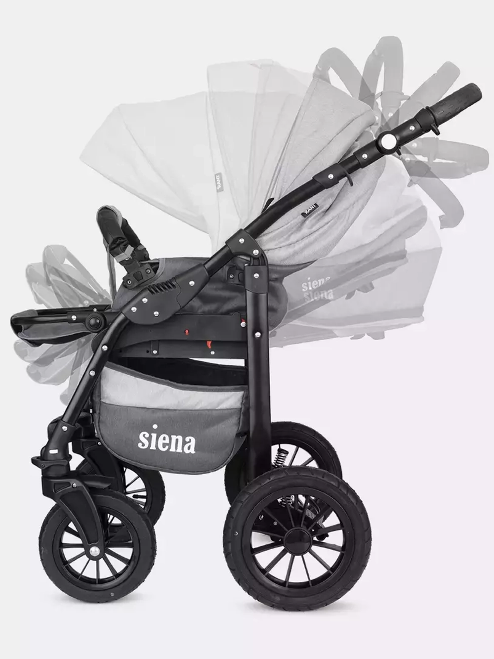 Коляска SIENA   (BartPlast) 04 графит-серый