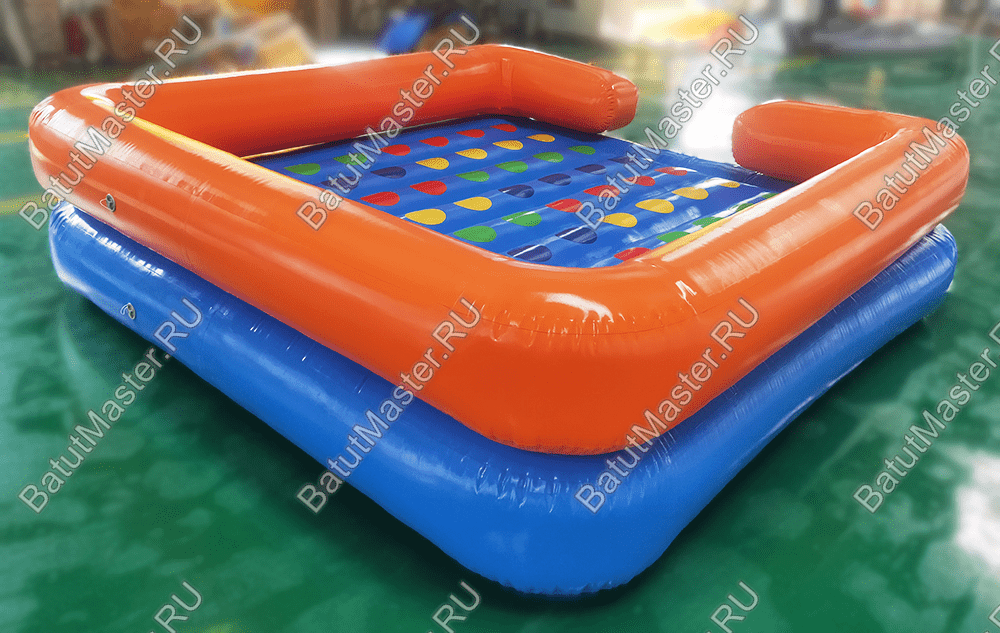 Интерактивная надувная игра "Твистер" 3*3*0,6 м, без подкачки