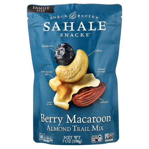 Sahale Snacks, смесь миндаля, орехов и сухофруктов, ягодный макарун, 198 г (7 унций)