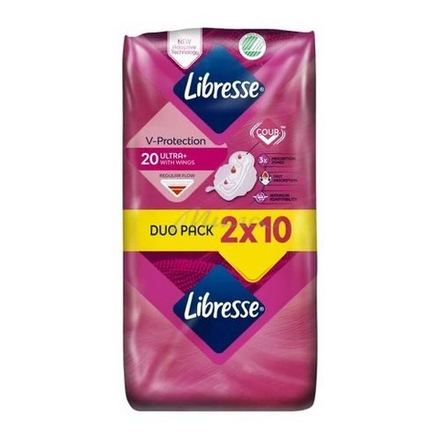 LIBRESSE Ultra Normal Wing Soft Прокладки женские 20 шт