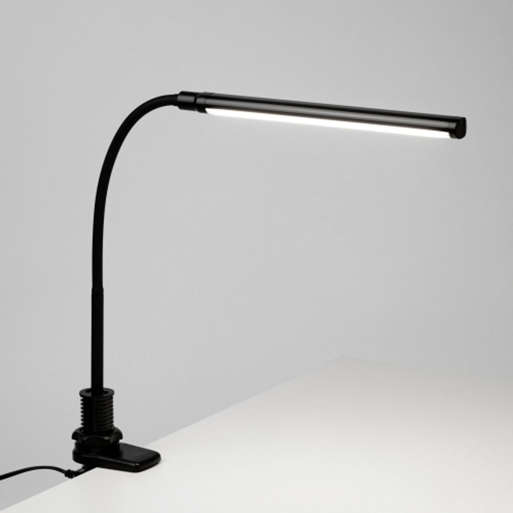 Настольный светильник ЭРА NLED-509-8W-BK светодиодный на струбцине черный