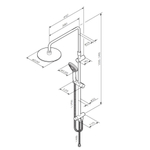 Душевая система AM.PM Like F0780022 Черный