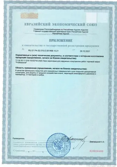 PROFESSIONAL Лак акриловый глянцевый финишный, лак строительный универсальный для стен, для бетона, для дерева бесцветный 1кг