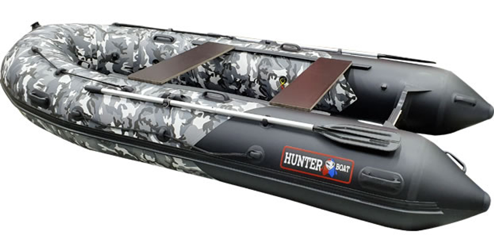 Хантер 350 ПРО камуфляж (Лодка ПВХ под мотор НДНД)