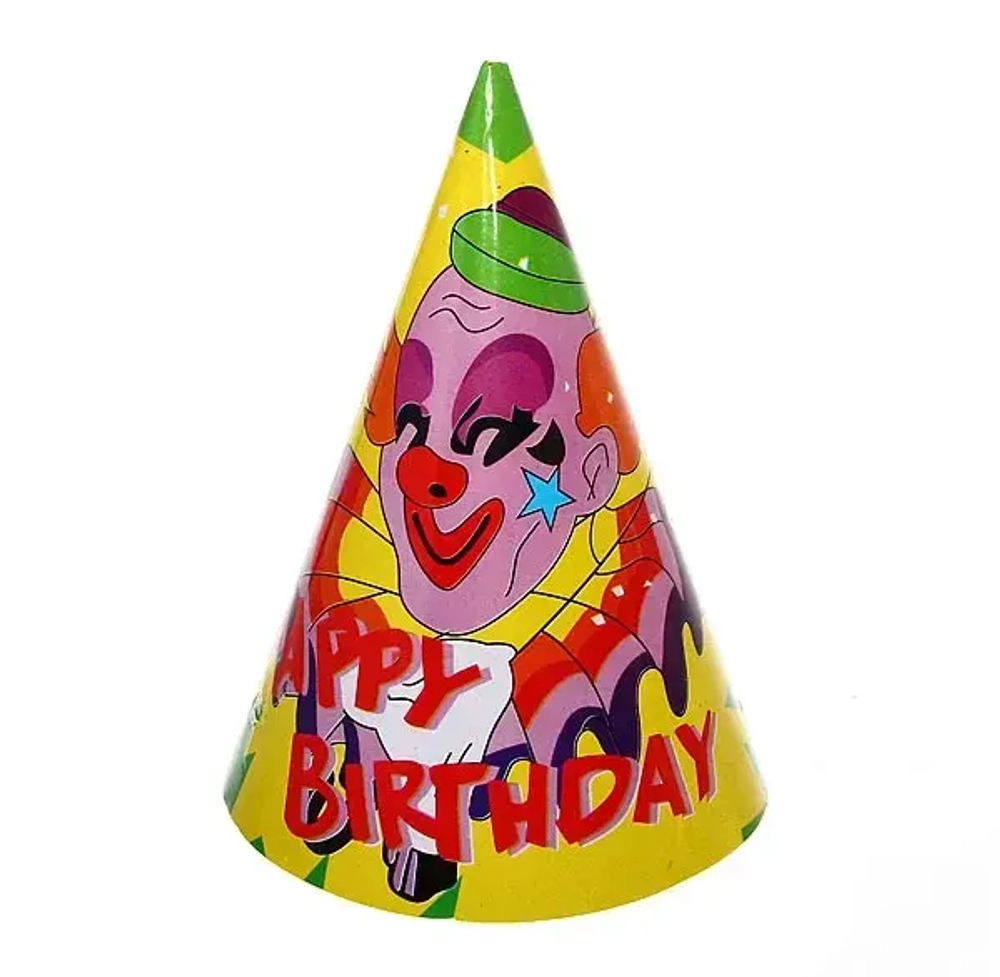 Колпак праздничный «Party» 20см, цвета микс