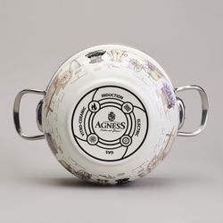 НАБОР КАСТРЮЛЬ ЭМАЛИРОВАННЫЙ, СЕРИЯ "LAVENDER CATS" 4ПР. 2,0/2,8Л ДИА.18/20СМ