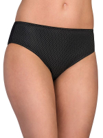 Чёрные трусы-слипы с задней частью из однотонной микрофибры (Размер: 44) (Цвет: черный)