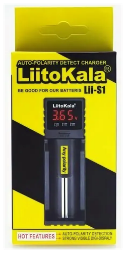 Зарядное устройство LiitoKala Lii - S1, на 1 аккумулятор. Умный зарядник Liito Kala