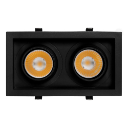 Светильник MS-VORTEX-BUILT-S250x140-2x30W Warm3000 (BK-BK, 17 deg, 230V) (Arlight, IP20 Металл, 5 лет) 058450