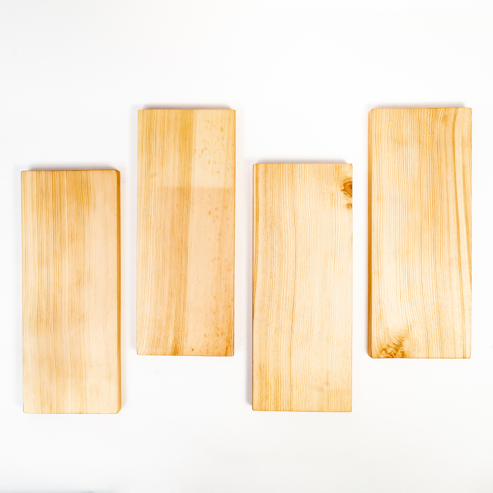 Деревянная разделочные доски 4 шт. из сибирского кедра RDN25