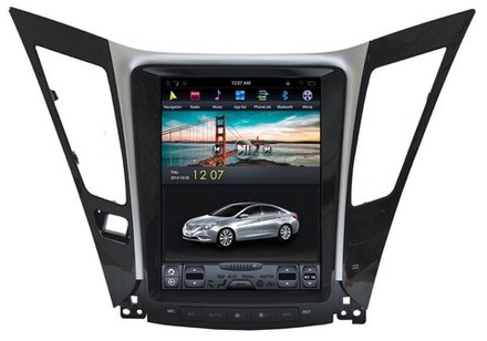 Магнитола для Hyundai Sonata 6 2010-2013 (YF) - Carmedia ZF-1031-DSP вертикальный экран 10.4" в стиле "Тесла" на Android 9, 4/32ГБ