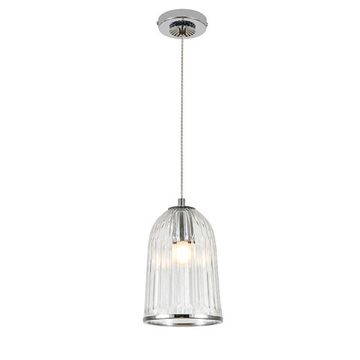 Подвесной светильник 1*E27 V000481 11046/1P Chrome хром Lucido Indigo