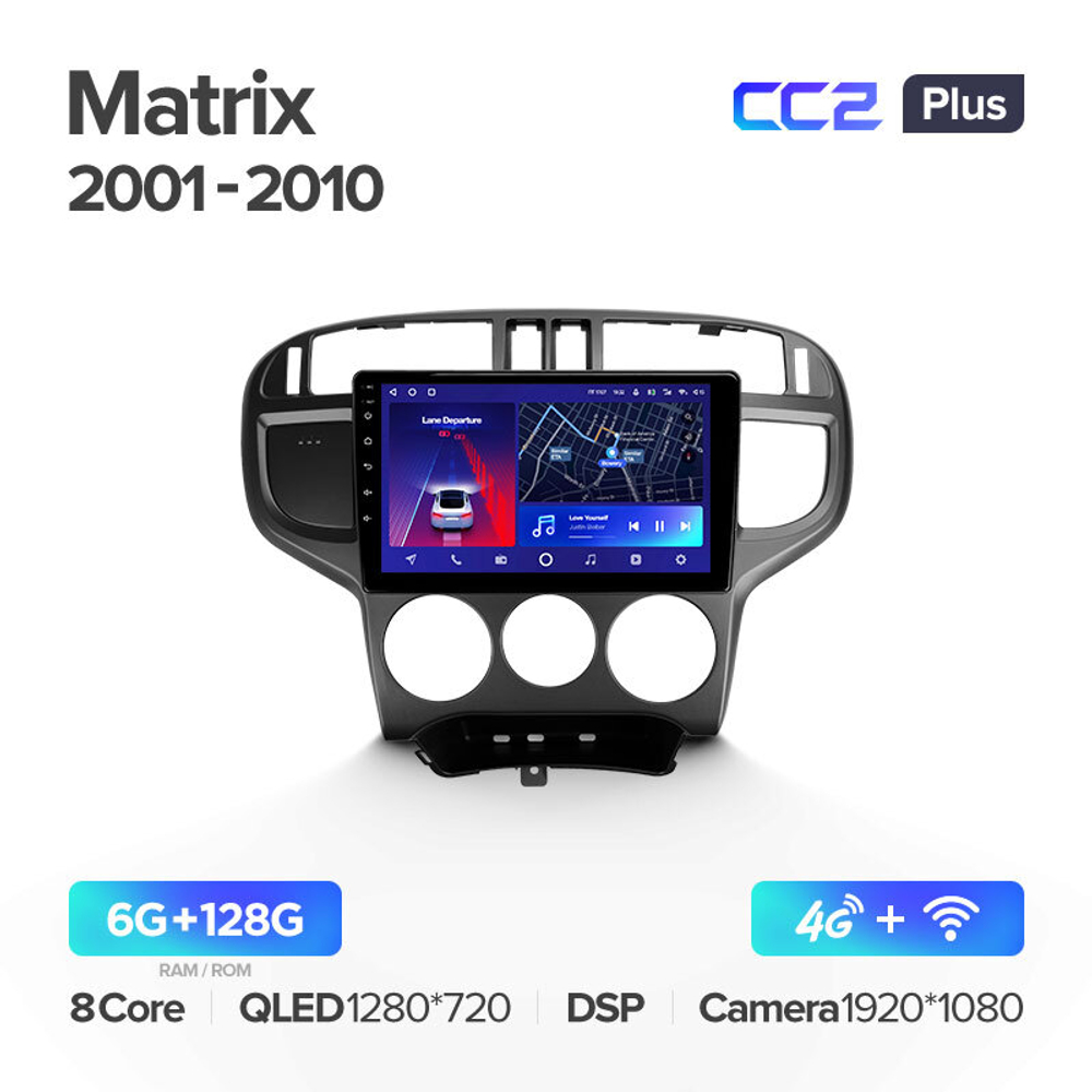 Teyes CC2 Plus 9" для Hyundai Matrix 2001-2010