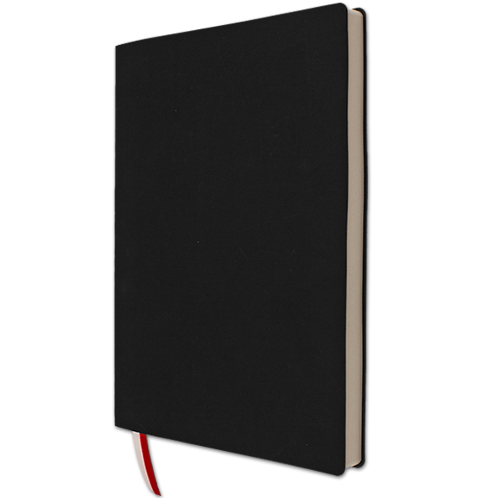 НОВИНКА! Бизнес-тетрадь А4 в клетку BIG BOSS black, 128 листов, гибкая обложка - чёрный Softtach