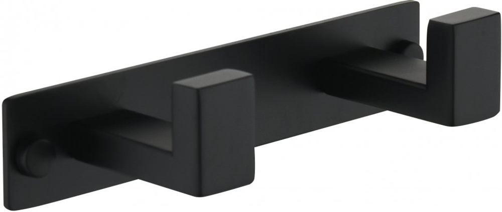 Полотенцедержатель на планке 2-й Grocenberg AC0012 (Черный матовый)