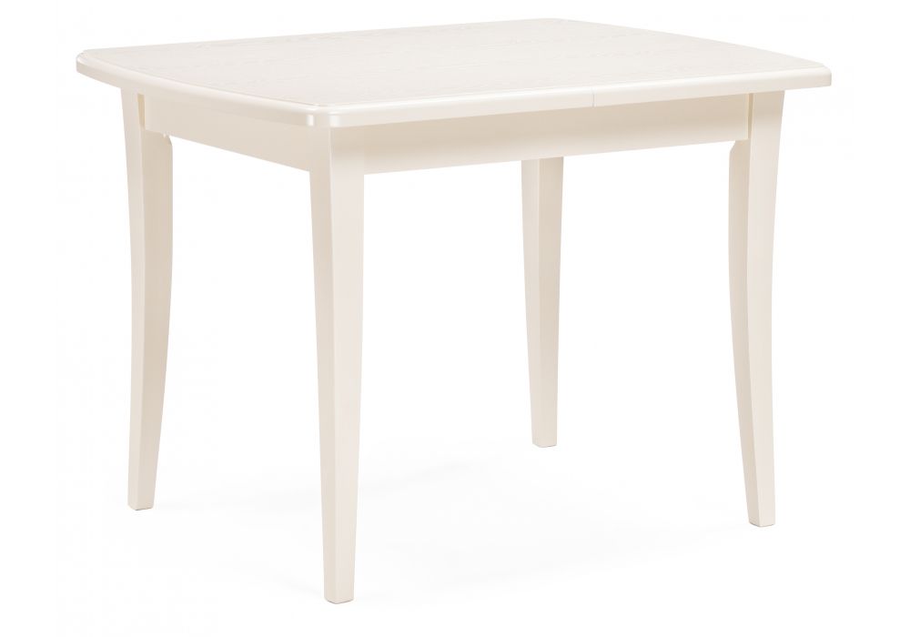 Деревянный стол Цизеан 100(132)х79х75 слоновая кость