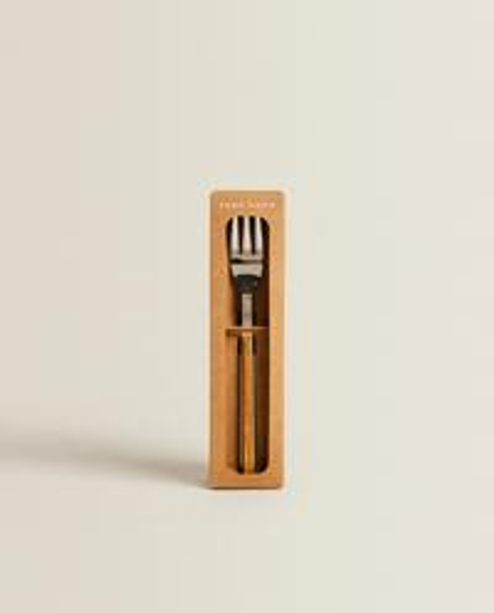 Zara Home набор столовых приборов из нержавеющей стали, цвет коричневый, 16.5 см