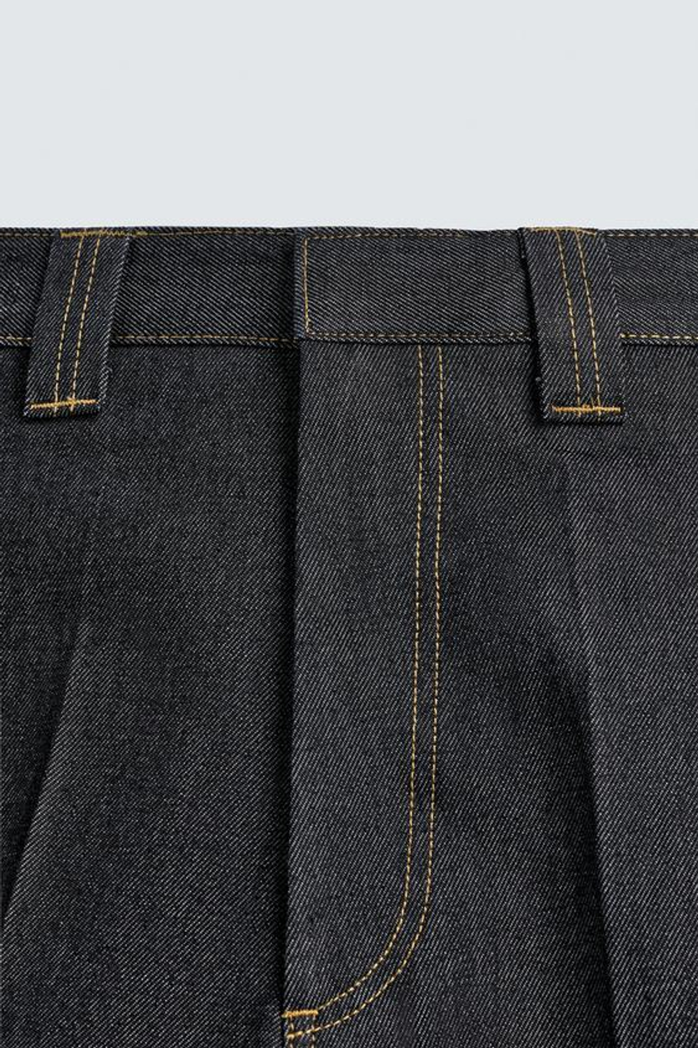 ZARA ШОРТЫ ИЗ ДЕНИМА RELAXED FIT, СИНИЙ