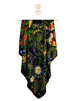 Шаль «Русский полевой букет», 100% шерсть