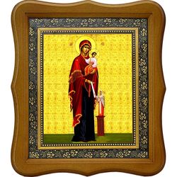 Максимовская  икона Божьей Матери на холсте.