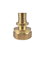 Муфта аксиальная, латунь, внутренняя резьба,16х3/4", желтый, RTP (200/10)