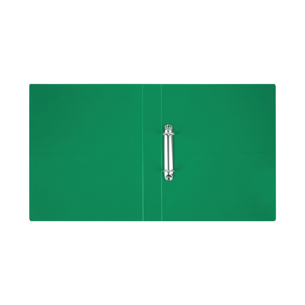 Папка на 2-х кольцах, 25мм, Стамм пластик, 500мкм, зеленая