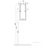 Полуколонна Aquaton Сильва левая дуб фьорд 1A215703SIW6L