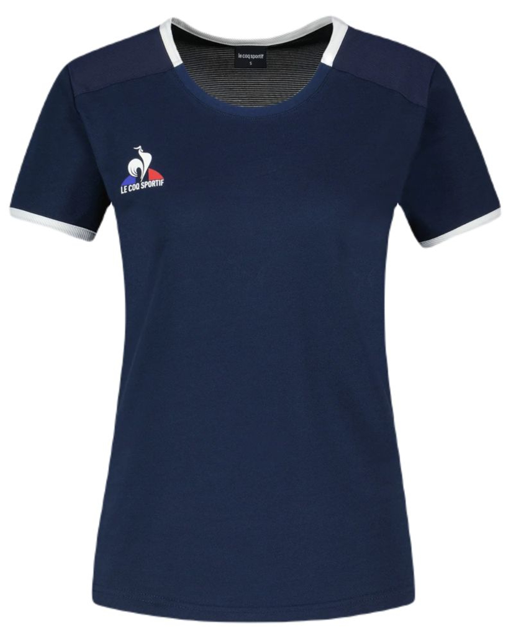 Женская теннисная футболка Le Coq Sportif Tennis Short Sleeve N°2 - dress blues/new optical white