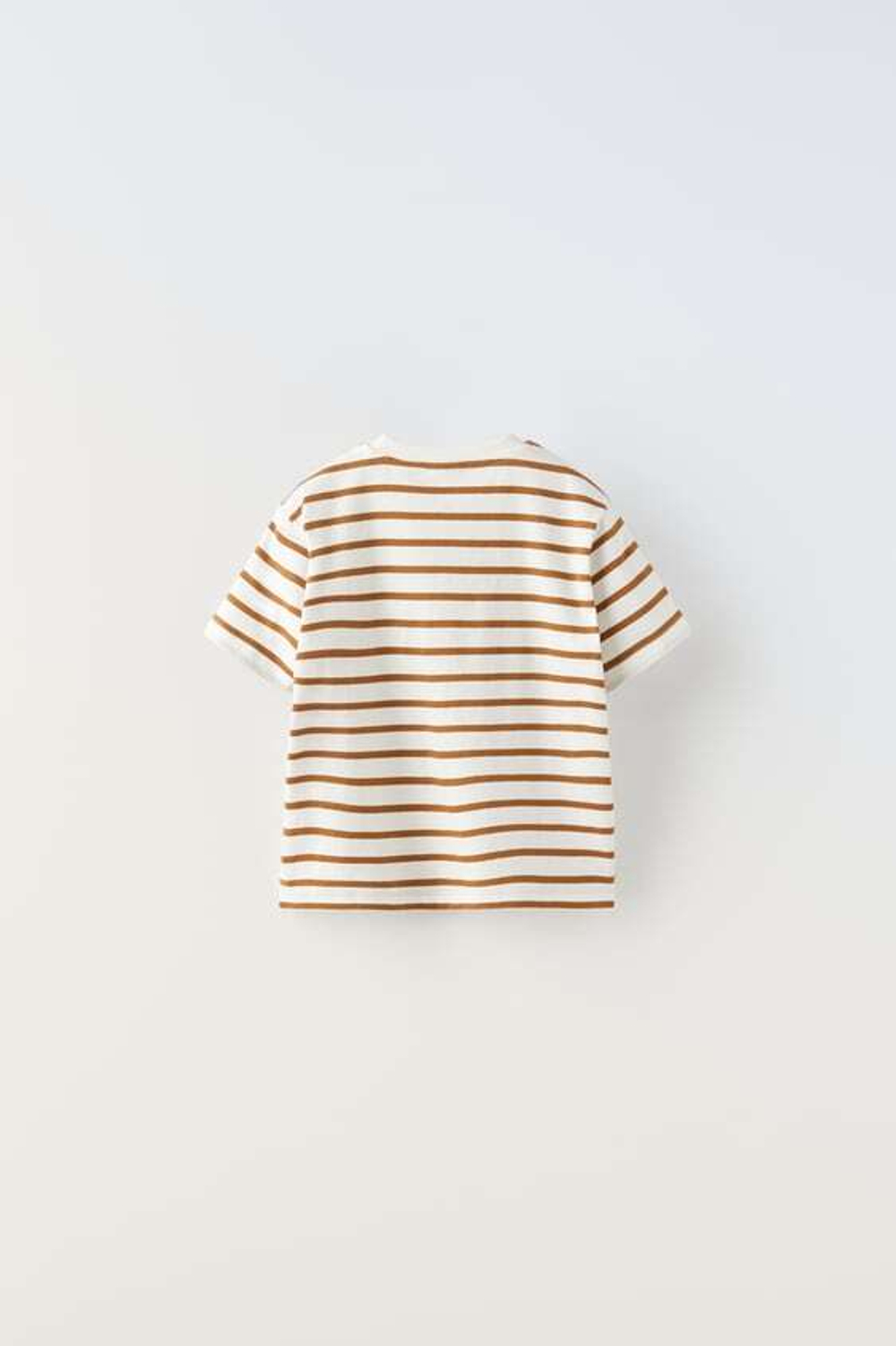 ZARA ФУТБОЛКА В ПОЛОСКУ, ОХРА