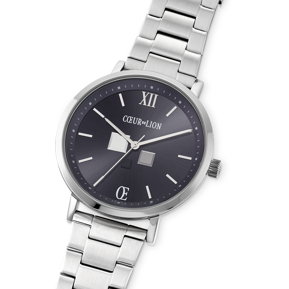 Комплект Coeur de Lion Silver-Blue Часы+ Браслет 7640/53-1707