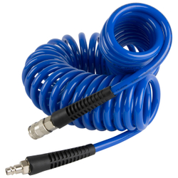 OPT-7808 Шланг пневматический спиральный с БРС, 8м, 8*12мм