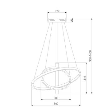 90270/1 / светильник подвесной / черный