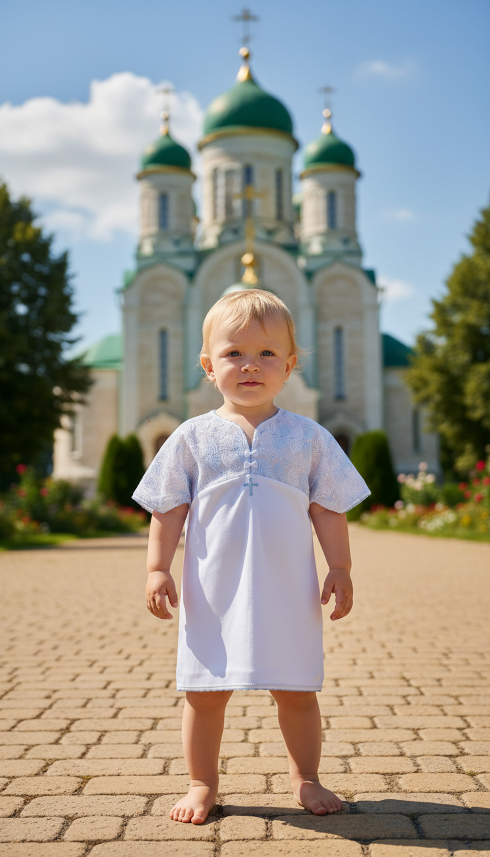 Крестильная Рубашка "Ангельское Дыхание"