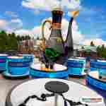 Карусель чашечки «Звездная ночь»  8 чашек, 16 мест, 8×8×3 м