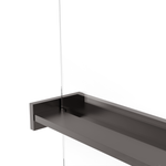 Душевая перегородка Walk-In VSW-1HR100MRGM, 1000*2000, вороненая сталь, стекло зеркальное