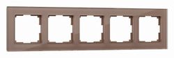 Рамка на 5 постов Werkel Favorit (латте, стекло) W0051142