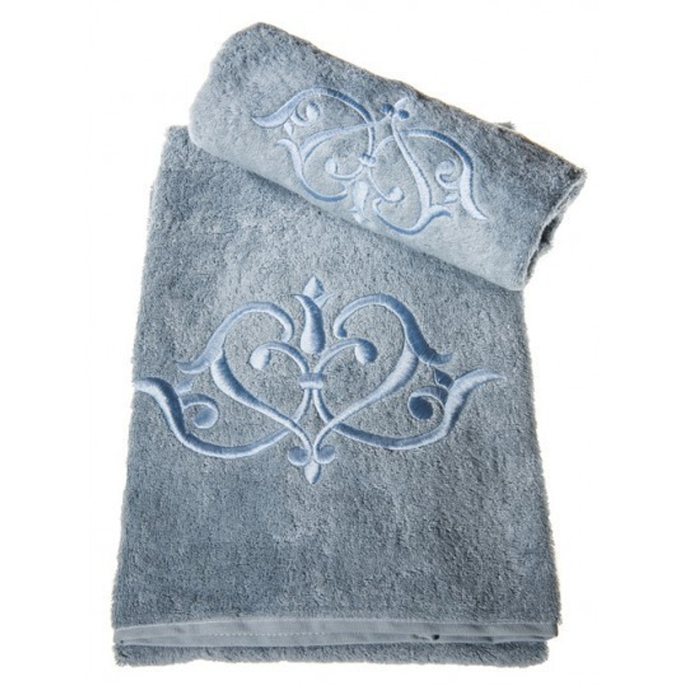 Полотенце 110х150 Old Florence Ванити голубое