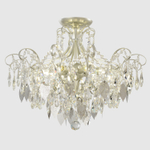 Светильник потолочный Crystal Lux ESMIRALDA PL6 SILVER