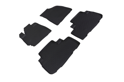 Резиновые коврики с высоким бортом для Toyota Highlander II 2007-2014 Seintex.83275