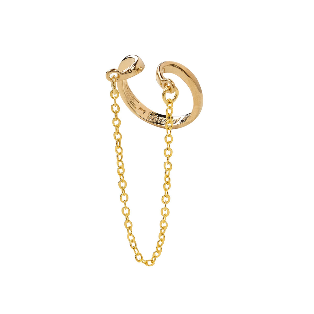 "Оцелул" кольцо в золотом покрытии из коллекции "Этюд" от Jenavi