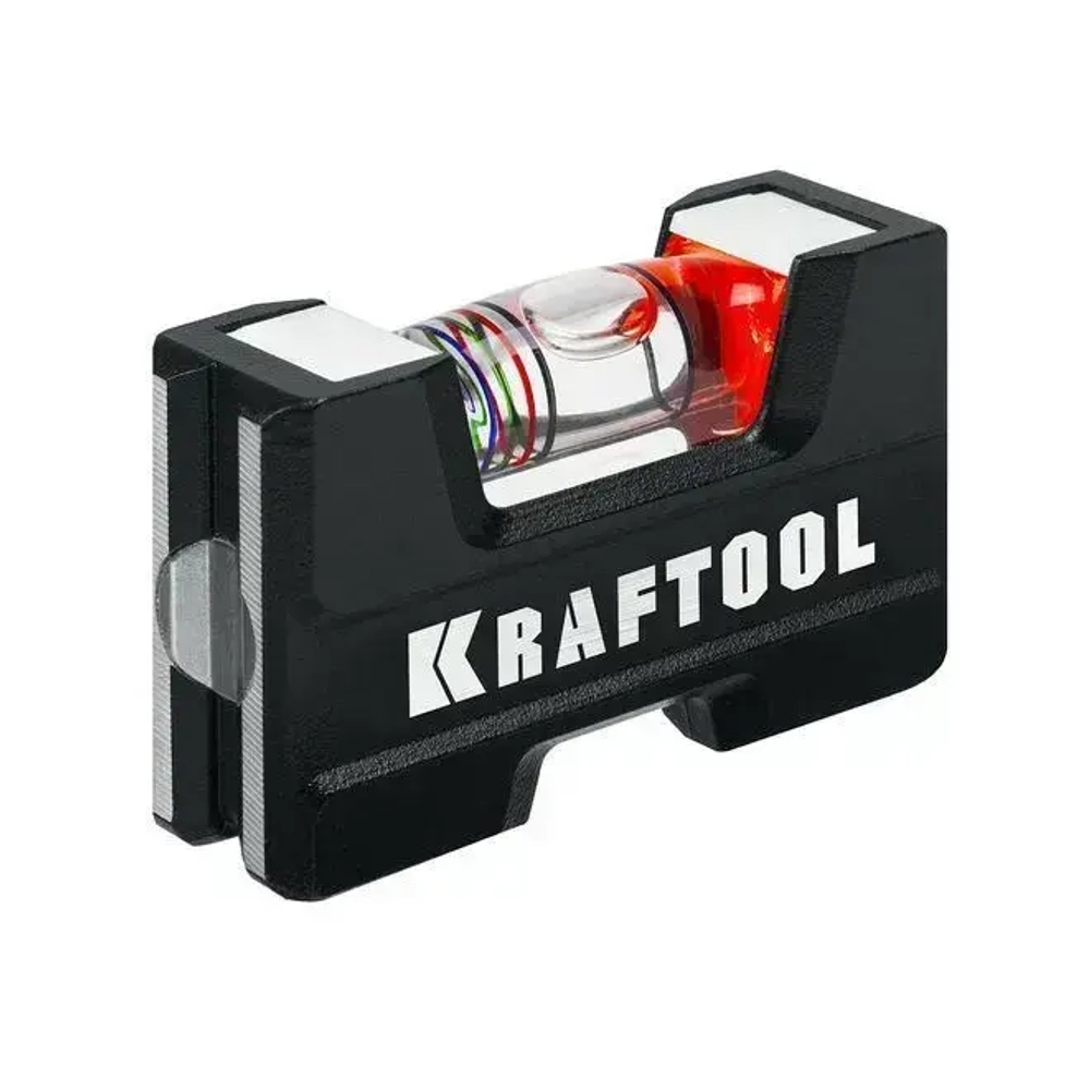 Компактный литой магнитный уровень KRAFTOOL 5-в-1 76 мм 34787