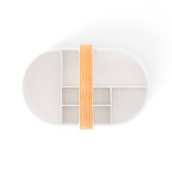 Органайзер Bellwood Caddy, 30х23 см, белый/натуральное дерево