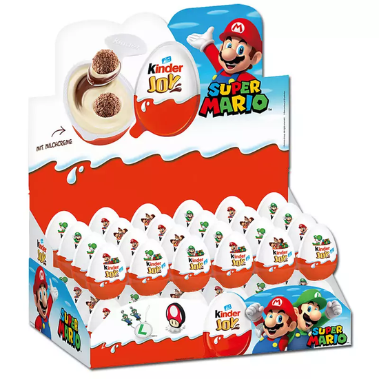 Шоколадное яйцо Kinder Joy Киндер Джой Супер Марио Super Mario, 20 гр (Польша)