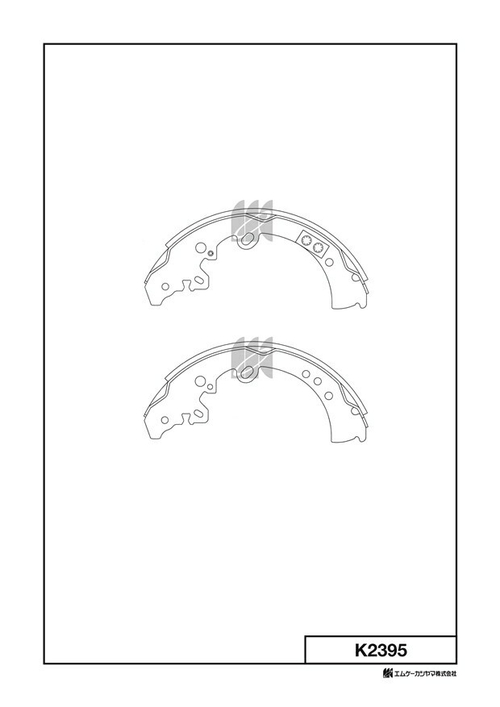 Барабанные тормозные колодки KASHIYAMA K2395