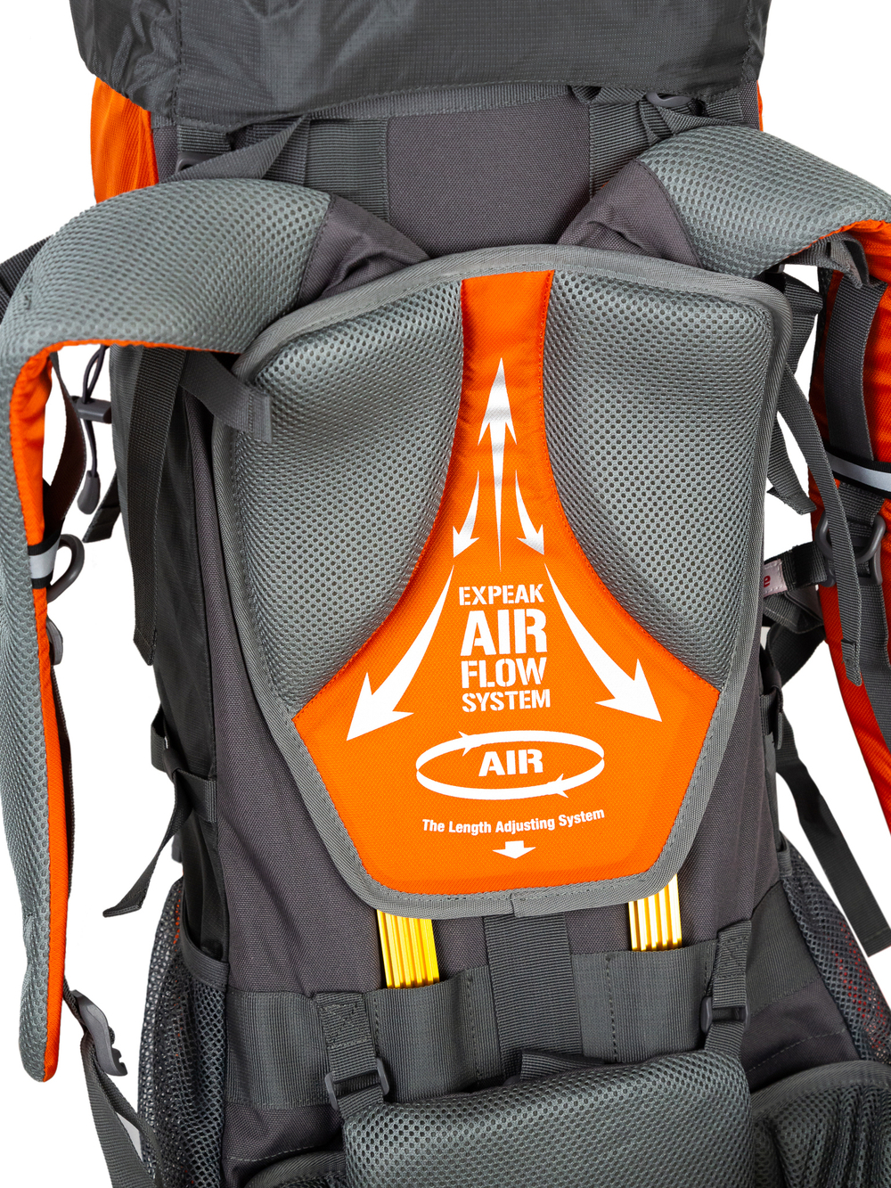 Рюкзак туристический Naturehike, 70л, оранжевый (NH70B070-B)